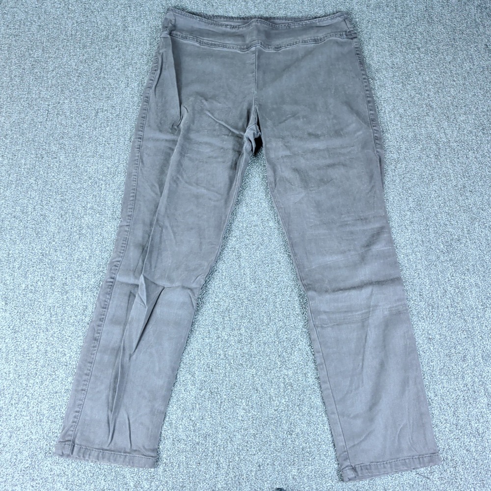 Stella Carakasi Size M Womens Charcoal Gray Tencel Stretch Pull On Slim Pants
